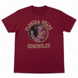 Vintage 90s Florida State Seminoles Shirt Men Large Red Single Stitch FSU Grunge